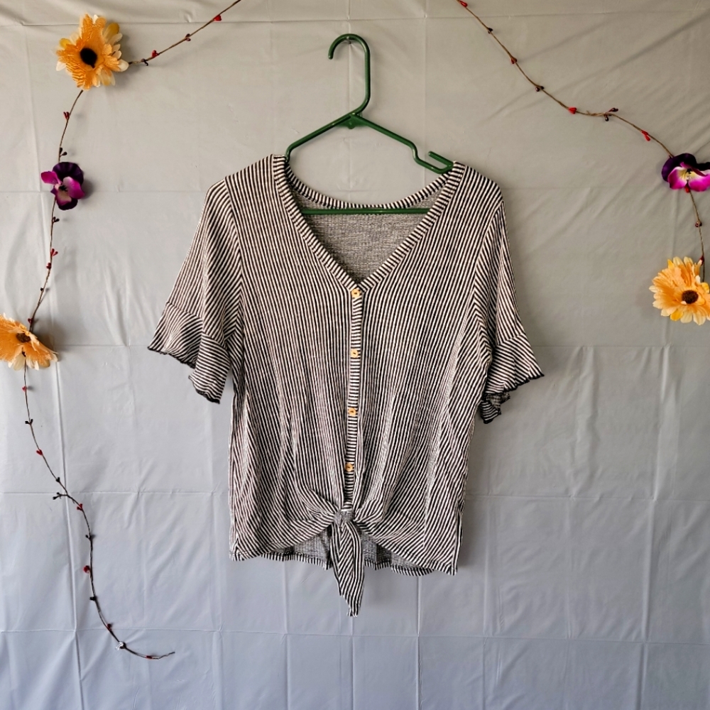 Front Tie Blouse